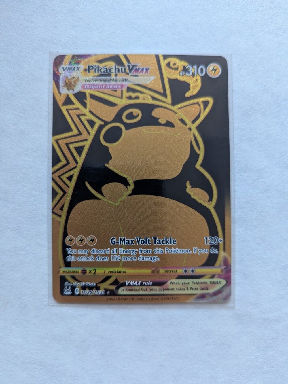Pokemon Card Pikachu VMAX #TG29/TG30